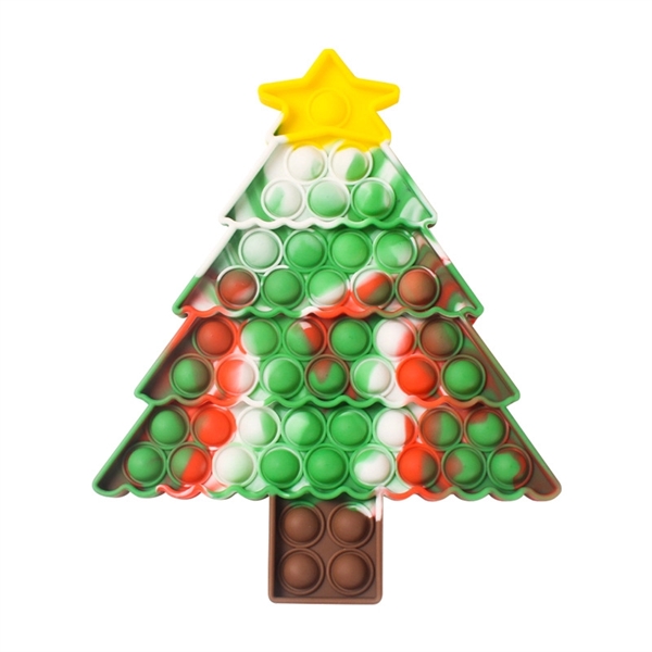 Christmas Tree Pop It Fidget Toy - Optional Full-Color - Christmas Tree Pop It Fidget Toy - Optional Full-Color - Image 3 of 4