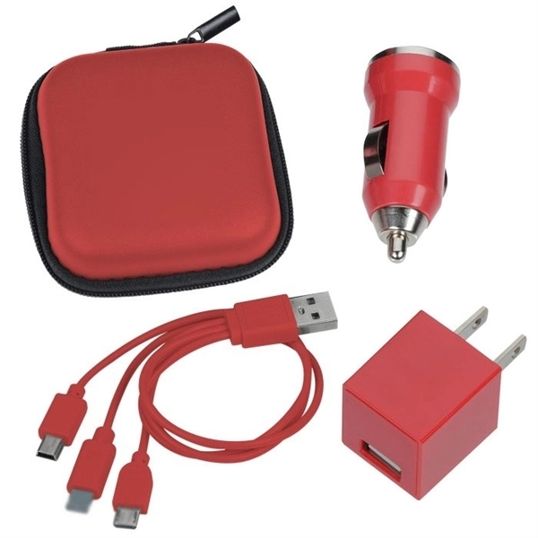 3 In 1 Portable Travel Charging Kit - 3 In 1 Portable Travel Charging Kit - Image 2 of 5
