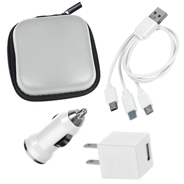 3 In 1 Portable Travel Charging Kit - 3 In 1 Portable Travel Charging Kit - Image 4 of 5