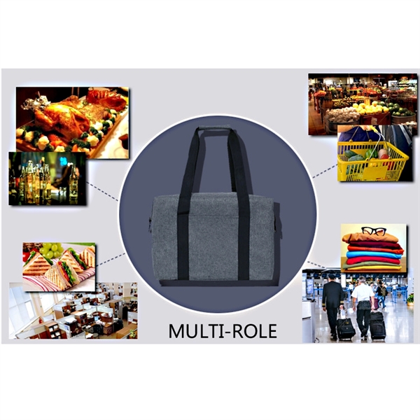 Outdoor Portable Picnic Cooler Bag Can Be Folded - Outdoor Portable Picnic Cooler Bag Can Be Folded - Image 3 of 4