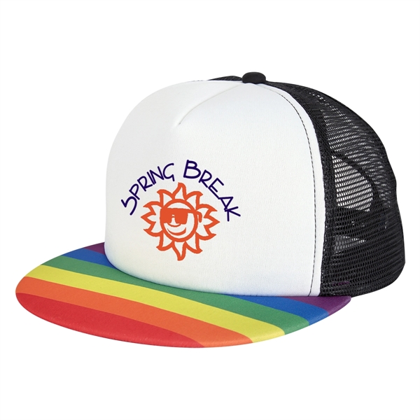 Rainbow Trucker Cap - Rainbow Trucker Cap - Image 3 of 11