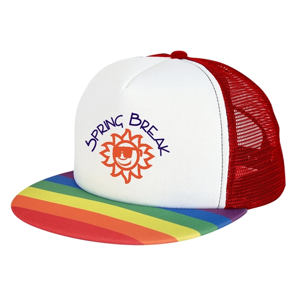 Rainbow Trucker Cap - Rainbow Trucker Cap - Image 6 of 11