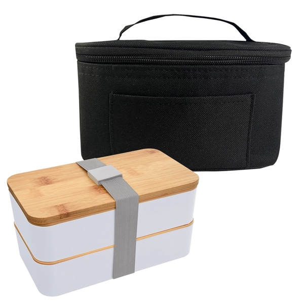 Stackable Bento Box With Insulated Carrying Case - Stackable Bento Box With Insulated Carrying Case - Image 1 of 1