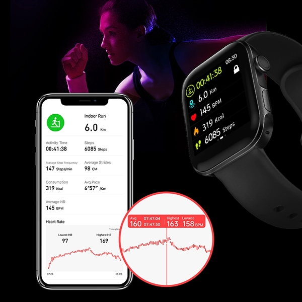 Bluetooth Call Fitness Watch - Bluetooth Call Fitness Watch - Image 1 of 7