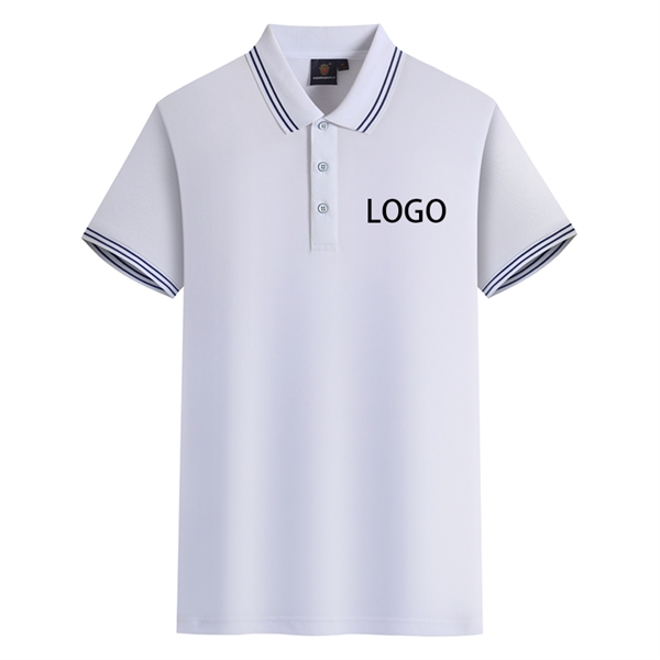 Custom Logo Short Sleeves Polo Shirts - Custom Logo Short Sleeves Polo Shirts - Image 1 of 3