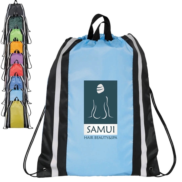 Safety Strap Reflective Drawstring bag - Safety Strap Reflective Drawstring bag - Image 0 of 1