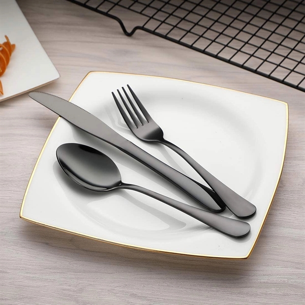 8-Piece Portable Cutlery Set (Black) - 8-Piece Portable Cutlery Set (Black) - Image 4 of 5