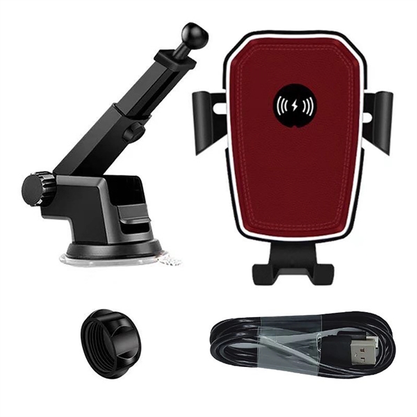 10W Wireless Charging Auto Clamping Car Charger Phone Mount - 10W Wireless Charging Auto Clamping Car Charger Phone Mount - Image 1 of 2