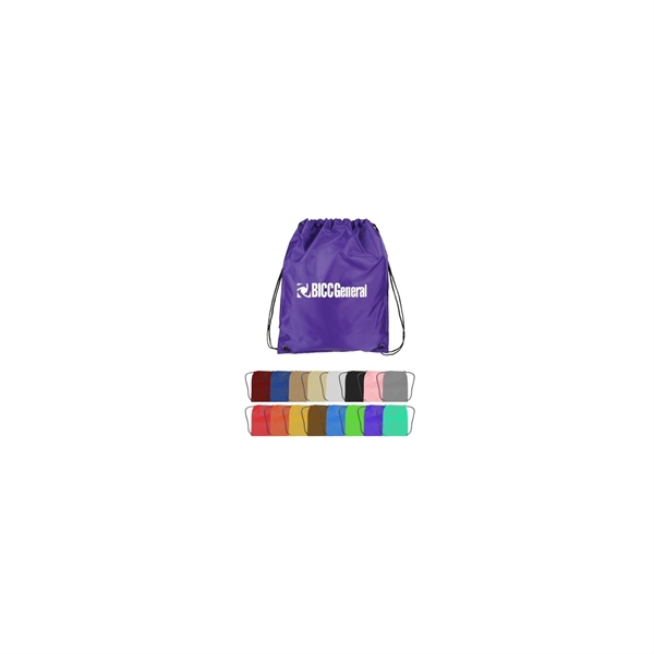 210D Polyester Drawstring Backpack - 210D Polyester Drawstring Backpack - Image 1 of 1