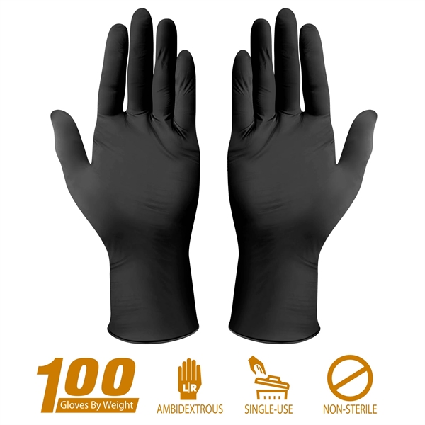 Black 510K Powder Free Nitrile Exam Gloves - Black 510K Powder Free Nitrile Exam Gloves - Image 1 of 2