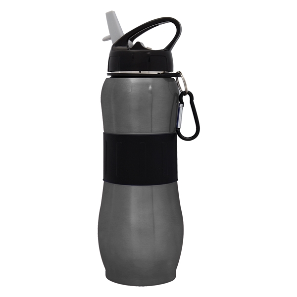 28 Oz. Stainless Steel Sport Grip Bottle - 28 Oz. Stainless Steel Sport Grip Bottle - Image 4 of 7