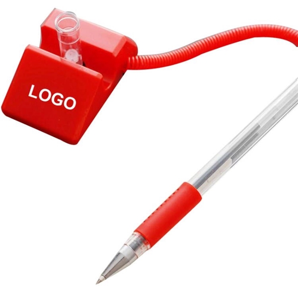 Custom Bank Counter Ballpoint Pen With Rectangle Stand - Custom Bank Counter Ballpoint Pen With Rectangle Stand - Image 1 of 4