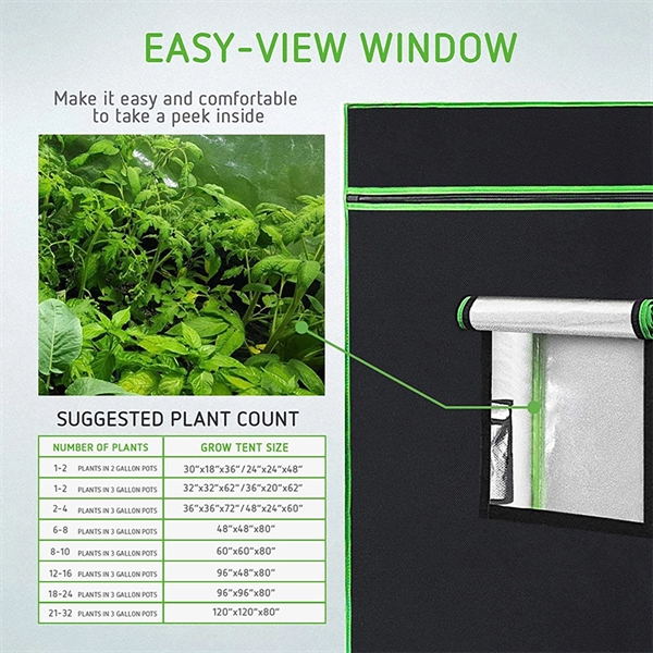 Grow Tent With Observation Window - Grow Tent With Observation Window - Image 2 of 3