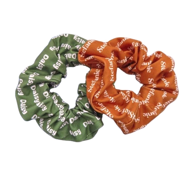 Custom Full Color Elastic Scrunchies - Custom Full Color Elastic Scrunchies - Image 1 of 4