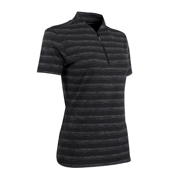 Women's Greg Norman LAB Stripe Polo - Women's Greg Norman LAB Stripe Polo - Image 1 of 15