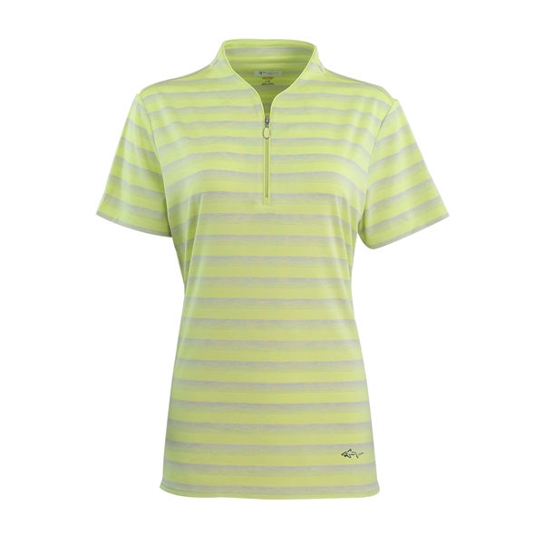 Women's Greg Norman LAB Stripe Polo - Women's Greg Norman LAB Stripe Polo - Image 4 of 15