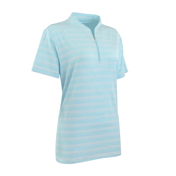 Women's Greg Norman LAB Stripe Polo - Women's Greg Norman LAB Stripe Polo - Image 10 of 15