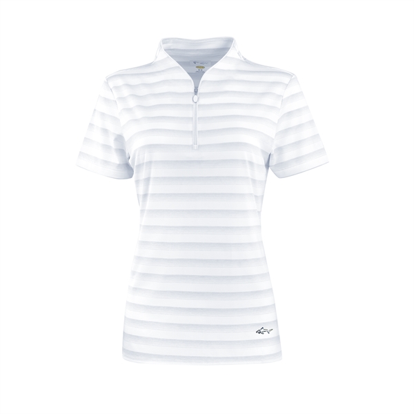 Women's Greg Norman LAB Stripe Polo - Women's Greg Norman LAB Stripe Polo - Image 12 of 15