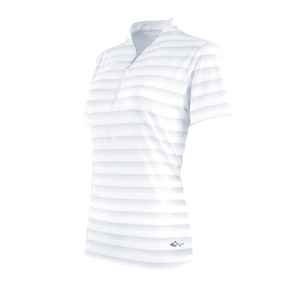 Women's Greg Norman LAB Stripe Polo - Women's Greg Norman LAB Stripe Polo - Image 13 of 15