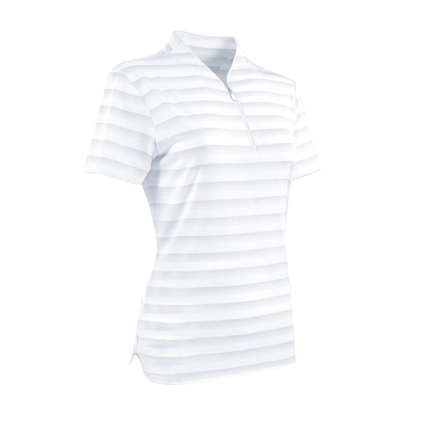 Women's Greg Norman LAB Stripe Polo - Women's Greg Norman LAB Stripe Polo - Image 14 of 15