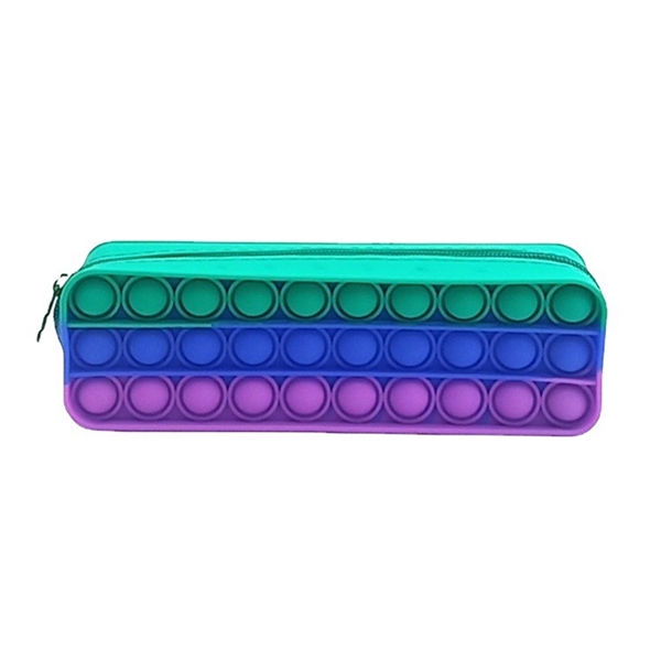Square Shape Silicone Push Pop Bubble Toy Pencil Case - Square Shape Silicone Push Pop Bubble Toy Pencil Case - Image 8 of 8