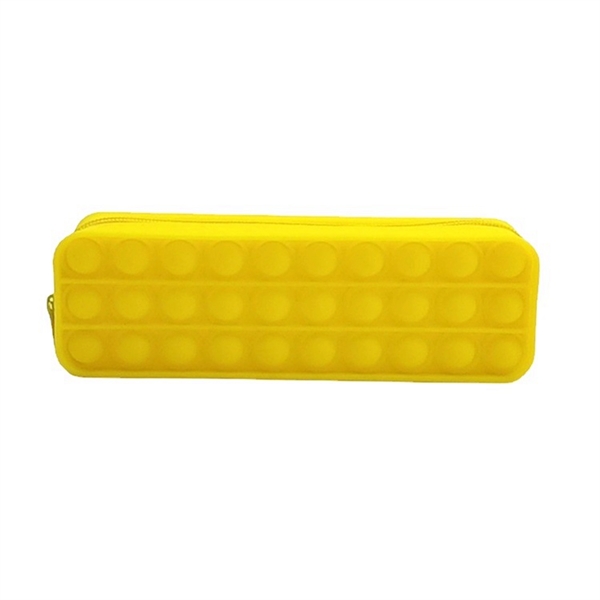 Square Shape Silicone Push Pop Bubble Toy Pencil Case - Square Shape Silicone Push Pop Bubble Toy Pencil Case - Image 6 of 8