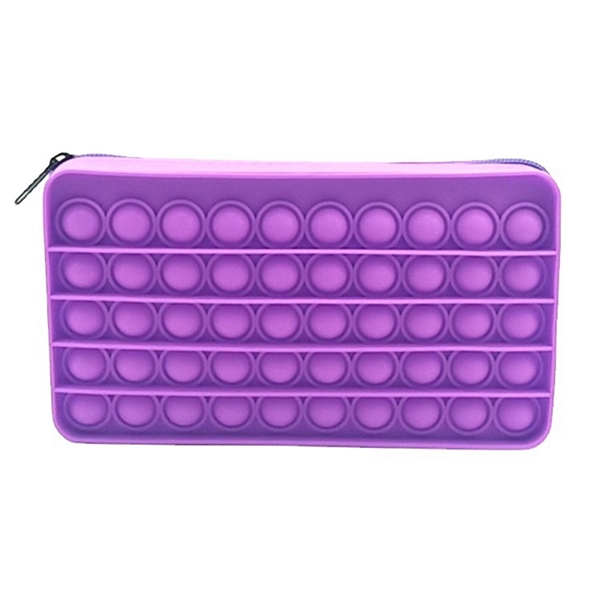 Large Capacity Square Push Pop Bubble Toy Pencil Case - Large Capacity Square Push Pop Bubble Toy Pencil Case - Image 1 of 6
