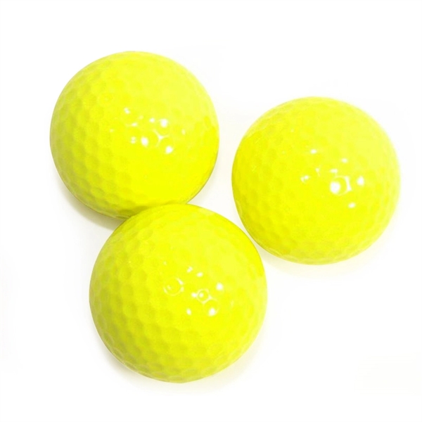 Yellow Colored Golf Balls