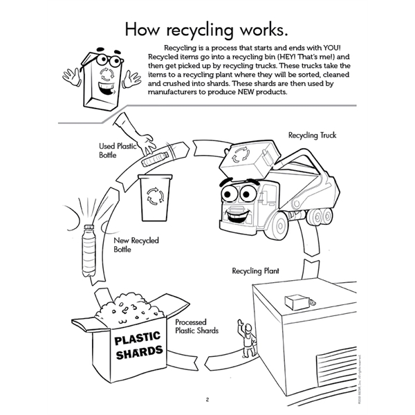 Recycling Imprintable Coloring Book - Recycling Imprintable Coloring Book - Image 2 of 7