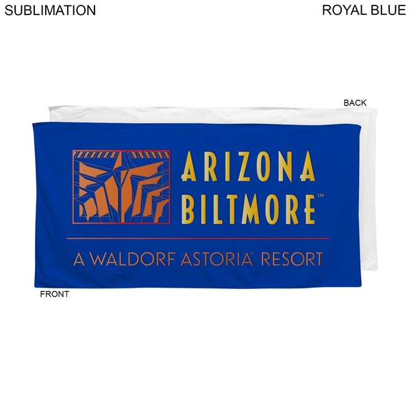 Velour Colored Towel, 30x60, Sublimated