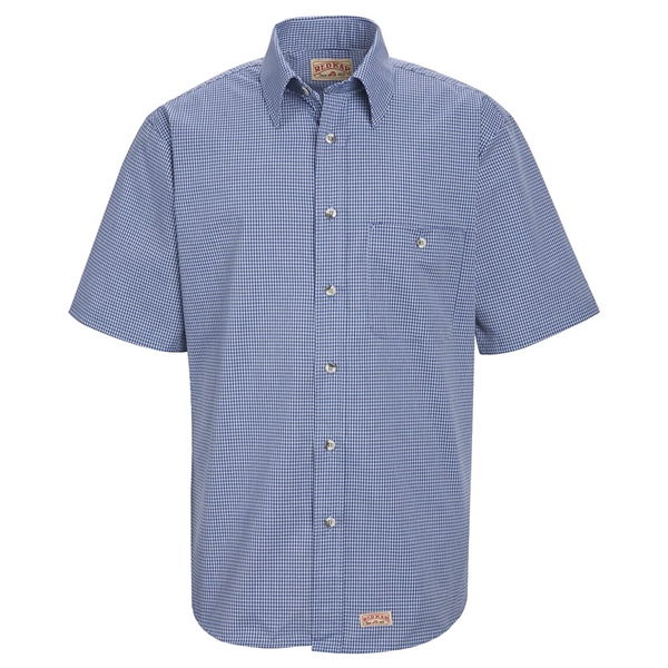 Red Kap Mini-Plaid Uniform Short Sleeve Shirt - Red Kap Mini-Plaid Uniform Short Sleeve Shirt - Image 5 of 5