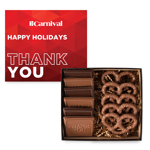 6 Piece Cookie and Confection Gift Box with Sea Salt Caramel