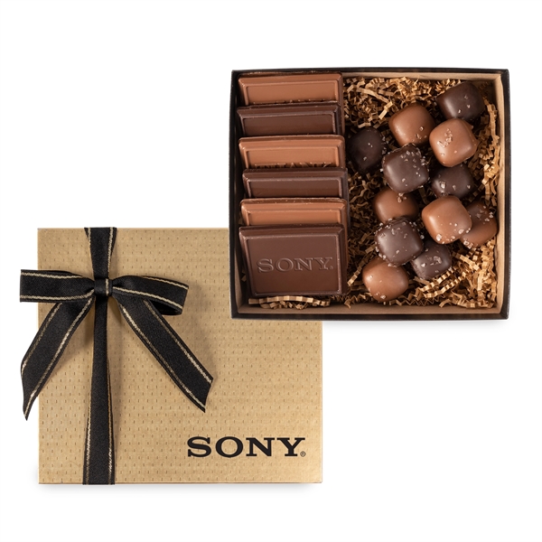 6 Piece Cookie and Confection Gift Box with Sea Salt Caramel