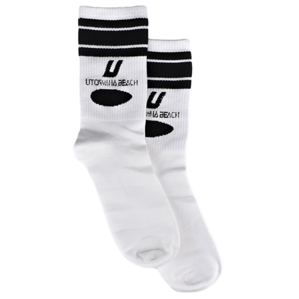 Bamboo Crew Socks with Knitted logo - Mid Calf - Bamboo Crew Socks with Knitted logo - Mid Calf - Image 0 of 1
