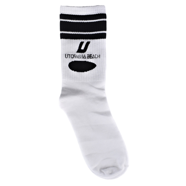 Bamboo Crew Socks with Knitted logo - Mid Calf - Bamboo Crew Socks with Knitted logo - Mid Calf - Image 1 of 1