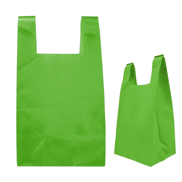 Reusable T-Shirt Style Non-Woven Tote Bag - Reusable T-Shirt Style Non-Woven Tote Bag - Image 3 of 10