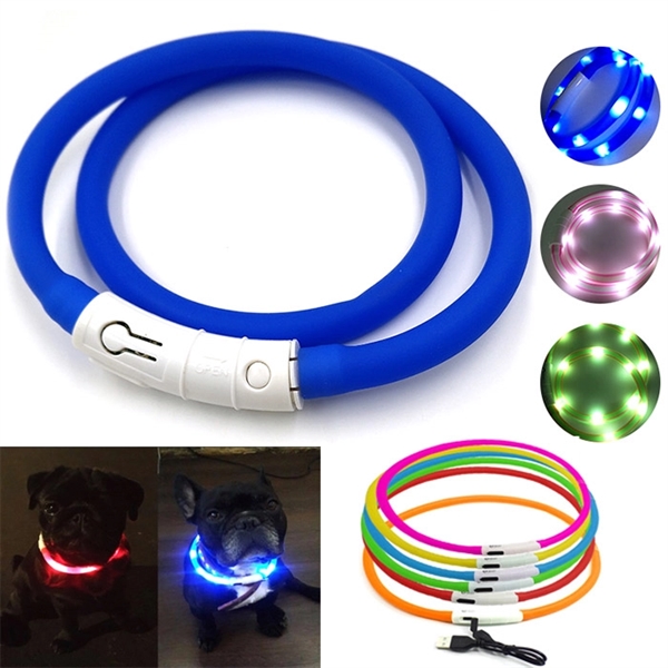 USB Rechargeable LED Dog Pet Flashing Collar - USB Rechargeable LED Dog Pet Flashing Collar - Image 0 of 0