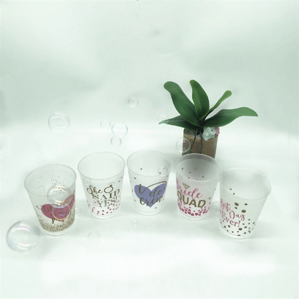 12 Oz. Frosted Plastic Beverage Cup - 12 Oz. Frosted Plastic Beverage Cup - Image 4 of 5