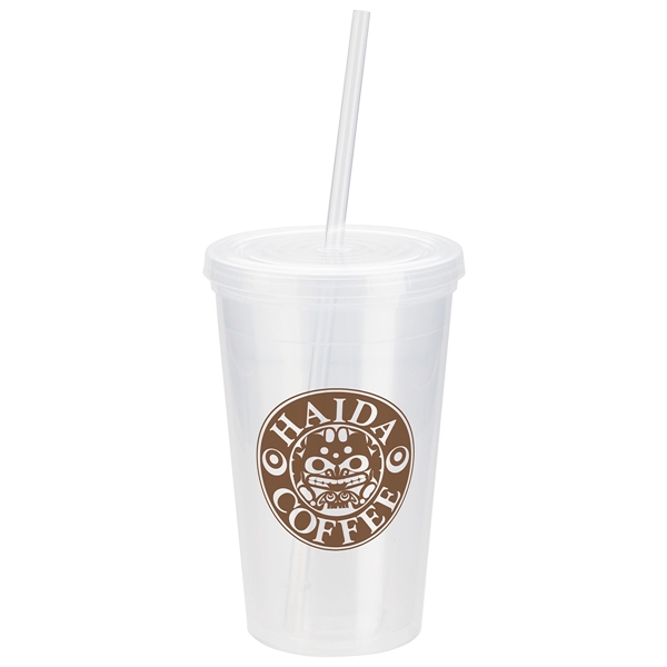 Trifecta 16 oz Tumbler with Lid Straw