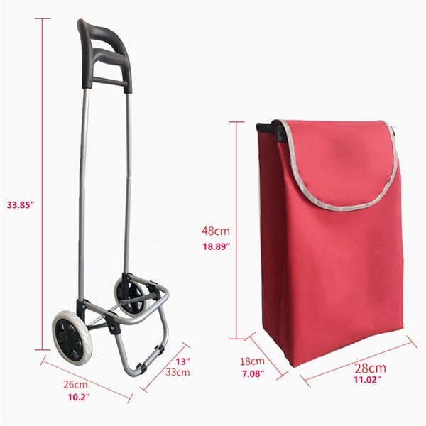 Shopping Grocery Foldable Cart - Shopping Grocery Foldable Cart - Image 2 of 2