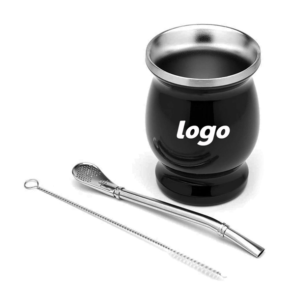 8 Oz Yerba Mate Gourd Cup - 8 Oz Yerba Mate Gourd Cup - Image 0 of 5