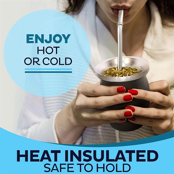 8 Oz Yerba Mate Gourd Cup - 8 Oz Yerba Mate Gourd Cup - Image 1 of 5