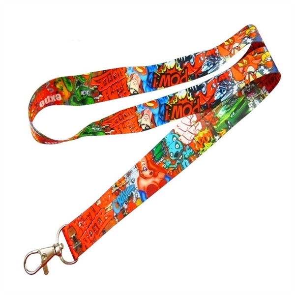 Full Color Polyester Dye-Sublimation Lanyard - Full Color Polyester Dye-Sublimation Lanyard - Image 4 of 7