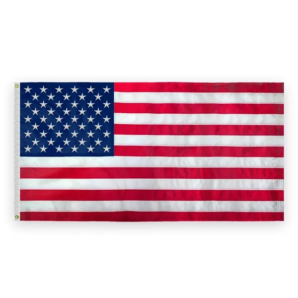 USA Embroidered Flags 5' x 9.5' - USA Embroidered Flags 5' x 9.5' - Image 0 of 1