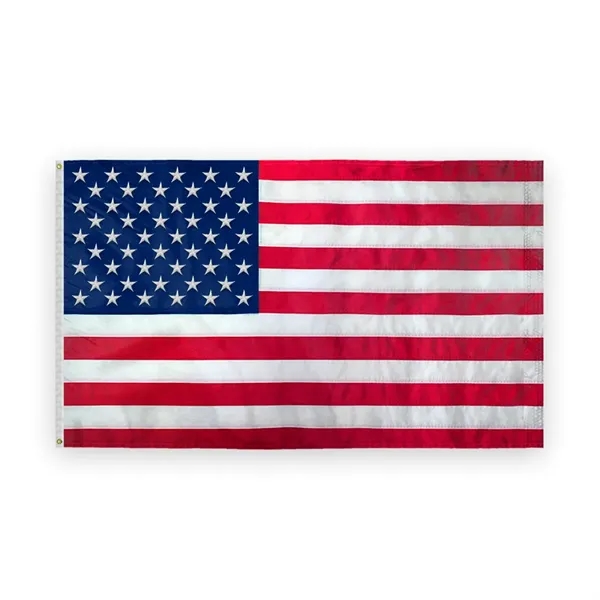 6'x10' USA Spun Polyester Embroidered Flag - 6'x10' USA Spun Polyester Embroidered Flag - Image 0 of 1