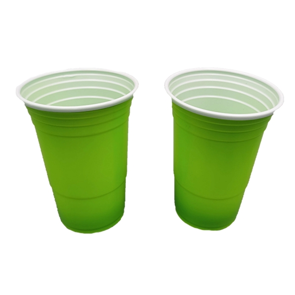 16 oz. Two Tone Disposable Party Cup - 16 oz. Two Tone Disposable Party Cup - Image 4 of 10