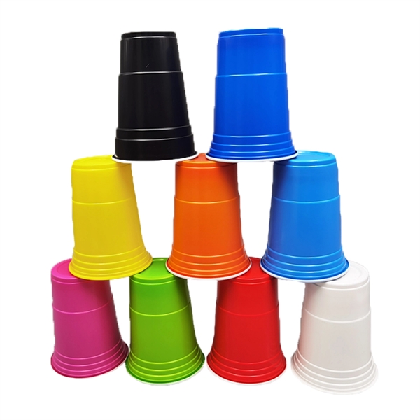 16 oz. Two Tone Disposable Party Cup - 16 oz. Two Tone Disposable Party Cup - Image 8 of 10