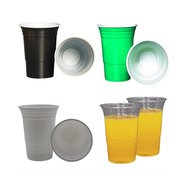 16 oz. Two Tone Disposable Party Cup - 16 oz. Two Tone Disposable Party Cup - Image 10 of 10