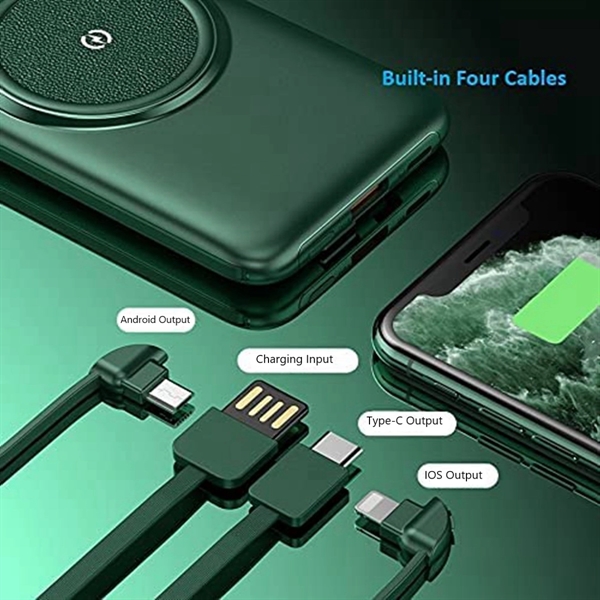 10000 mAh 5 in 1 QI Wireless Charger PowerBank - 10000 mAh 5 in 1 QI Wireless Charger PowerBank - Image 5 of 9