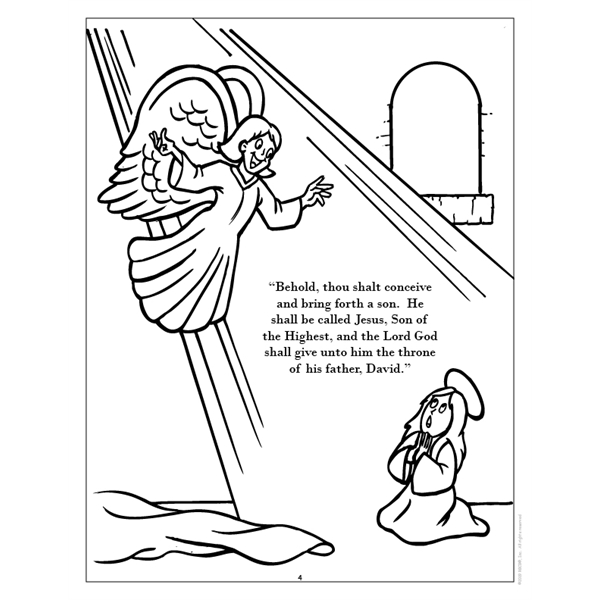 The Real Story of Christmas Imprintable Coloring Book - The Real Story of Christmas Imprintable Coloring Book - Image 3 of 7